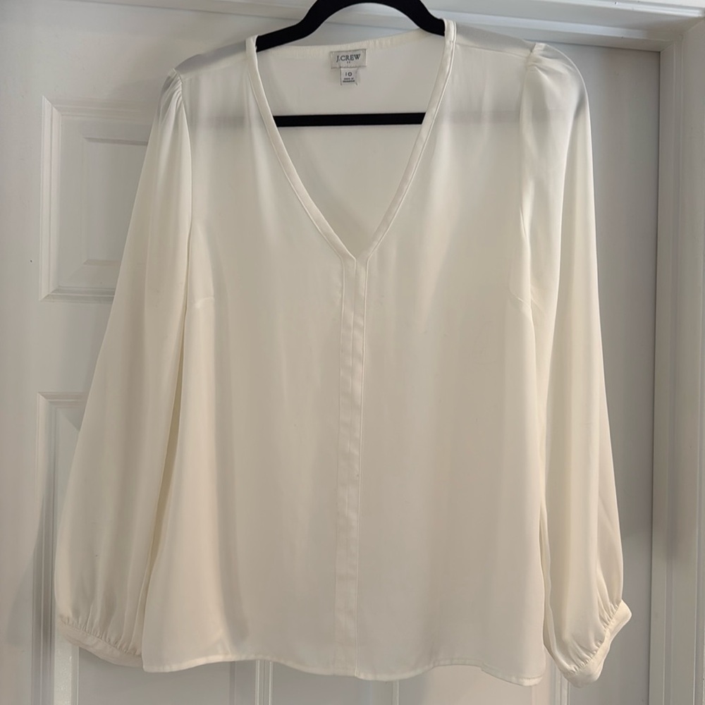 J. Crew chiffon blouse